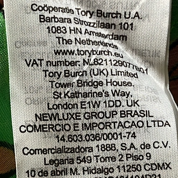 Tory Burch Belted Printed Silk Blend Scarf Long Dress size SX Green. Maxi. NEW - Picture 5 of 15